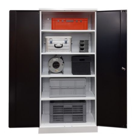 Werkstattschrank Werkzeugschrank Schwerlastschrank Stahlschrank lichtgrau weiß weiss 