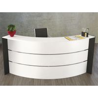 Bogentheke Surround weiß | 112 x 257 x 122,5 cm (HxBxT)