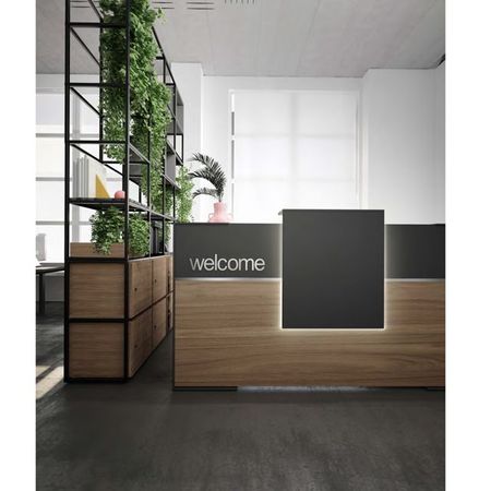 Empfangstheke Leo Holztheke LED-Beleuchtung Rezeption Anmeldung