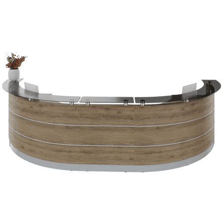 Bogentheke Bright Hufeisen | 96 x 392 x 156 cm (HxBxT)