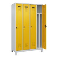 C+P Spind Evolo PLUS, Füße, 4 Abteile, 1950x1200x500mm