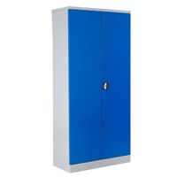 Aktenschrank | Stahlschrank 195x92x42 GRAU/BLAU