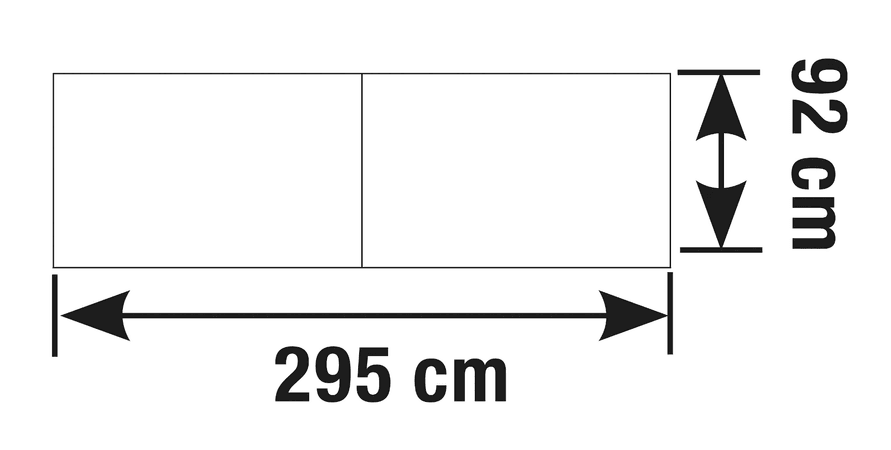 Empfangstheke Satinglas Außenmaß 