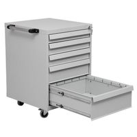 WERKSTATTEINRICHTUNG | Werkstattwagen mit 5 Schubladen GRAU
