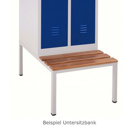 Kleiderstange mit 3 Haken für Spind