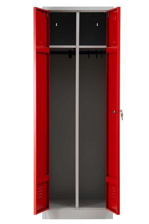 kleiserspind umekleidespind ral 3000 rot berufskleidung privatkleidung