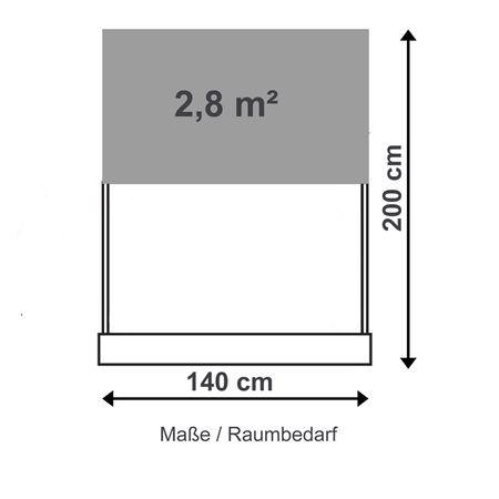 Masse Raumbedarf tresen Nussbaum
