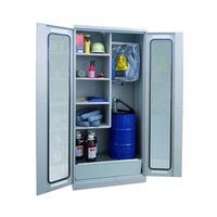 LACONT GEFAHRSTOFFSCHRANK | Chemikalienschrank für ein 60-Liter-Fass | 2-türig Plexiglas