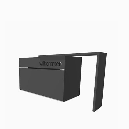 Empfangstheke GEO 4 - L-Typ graphit