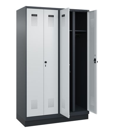 C+P Schwarz-Weiß-Spind Evolo PLUS