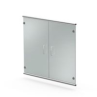 Chromeline Vorbautüren aus Glas | 2 Ordnerhöhen