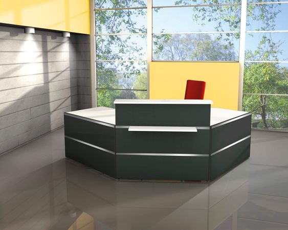 Empfangstheke Anmeldung  Empfangstresen Informationsstand Rezeption Auskunft 