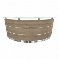 Bogentheke Bright 90° | 96 x 239 x 101 cm (HxBxT) 