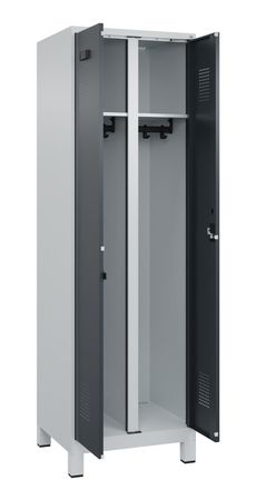 C+P Schwarz-Weiß-Spind Evolo PLUS