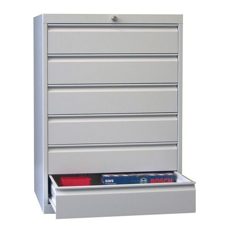 PAVOY Werkzeug-Schubladenschrank mit 6 Schüben - je 15 cm Blendenhöhe | 100 x 71