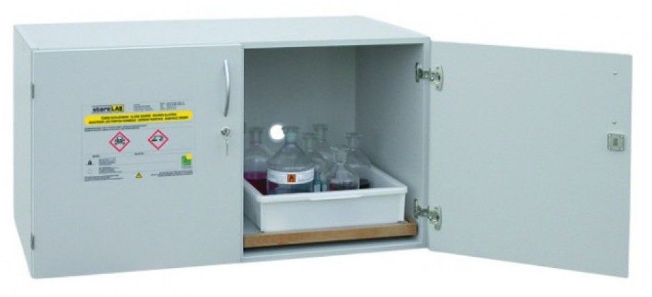 LACONT GEFAHRSTOFFSCHRANK | Säure- und Laugenschrank 2-türig l Abzugsunterschrank gemäß TRGS 526 / DGUV