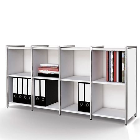 Chromeline Anbau-Sideboard 2 schmal | 78 x 39 x 38 cm | Anthrazit oder Weiß