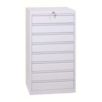 Schubladenschrank DIN-A3 | Schubladencontainer | 8 Schübe für A3 - GRAU