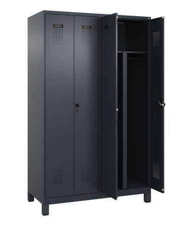 C+P PSA Schwarz-Weiß-Spind Evolo PLUS