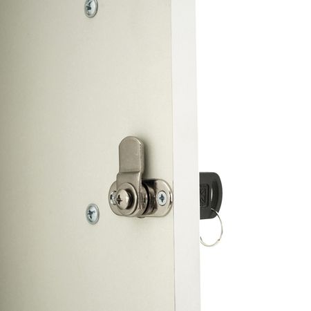 abschließbares sideboard aktenschrank kommode zylinderschloss weiss