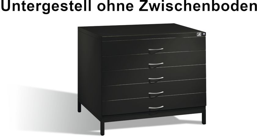 Untergestell ohne Zwischenboden Planschrank