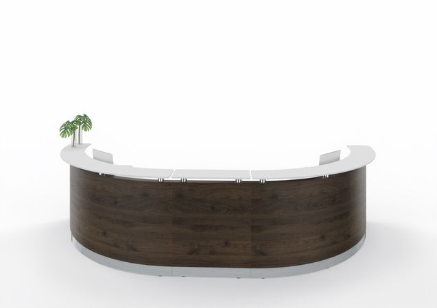 Bogentheke Bright Hufeisen | 96 x 392 x 156 cm (HxBxT)