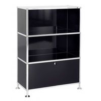 Büroregal | Aktenregal | Sideboard 3 mit einer Klapptür