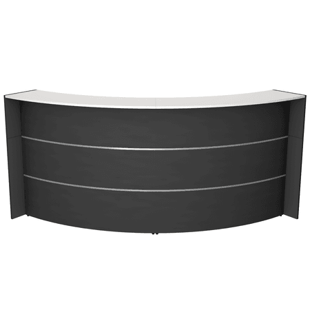 Bogentheke Surround anthrazit | 112 x 257 x 122,5 cm (HxBxT)