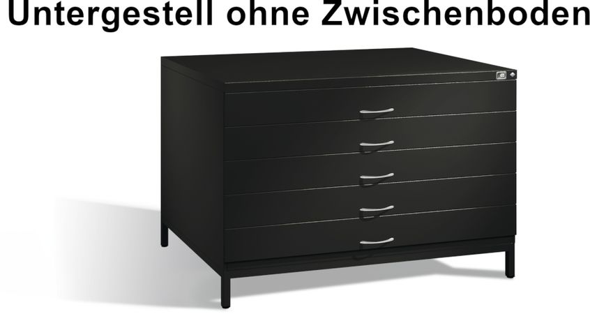 Untergestell ohne Zwischenboden Planschrank