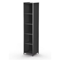Chromeline offenes Highboard 5 schmal | 185 x 41 x 38 cm | Anthrazit oder Weiß