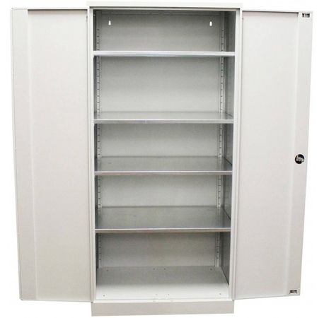 XXL Werkstattschrank verzinkt | Materialschrank GRAU 195x92x60 vollverzinkte Fachböden