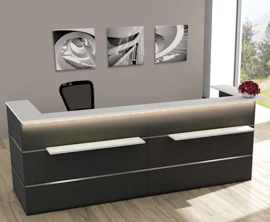 Empfangstresen Mono 9 | 108 x 300 x 92 cm (HxBxT)