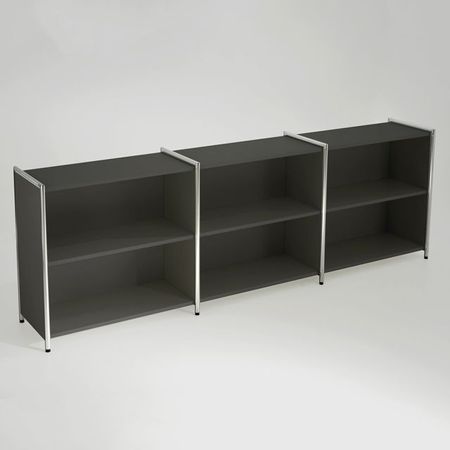 sideboard fächerregal aktenregal lowboard bücherregal kommode büroregal homeoffice anthrazit