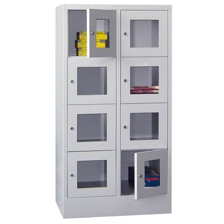 schließfachschrank kleinfach-schrank kleingefach-schrank wertfach-schrank sichtfenster acrylglas glastür-en spindschrank