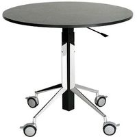 Olli Olssen - höhenverstellbarer runder Tisch 90 cm | Rolltisch verschiedene Dekore