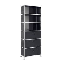 Büroregal | Aktenregal | Highboard 6 mit 3 Klapptüren