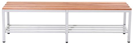 Sitzbank | Garderobenbank 200 cm mit Schuhrost