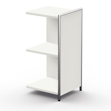 Chromeline Anbau-Sideboard schmal mit 2 Ordnerhöhen | 78 x 39 x 38 cm (HxBxT) | verschiedene Farben und Optionen