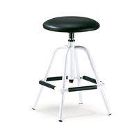 Hocker | Arbeitshocker mit gepolstertem Sitz SCHWARZ