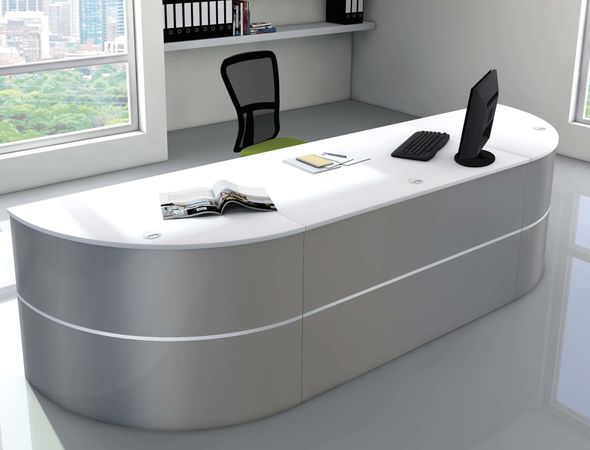 Beratungstheke Silver | 74 x 297 x 81 cm (HxBxT)