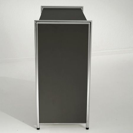 Aktenschrank Sideboard Schubladenschrank Aktenregal Kombischrank anthrazit schwarz dunkel