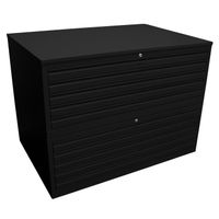 Planschrank DIN-A1 | Grafikschrank | 10 Schübe für A1 - SCHWARZ