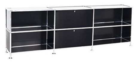 Büroregal | Aktenregal | Sideboard 2 / 3 mit 2 Klapptüren