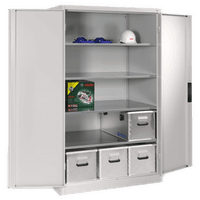 Premium Vorratsschrank von C+P | Materialschrank 80cm Tiefe | 195x120x80 | große Farbauswahl