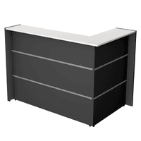 Ecktheke in L-Form anthrazit | 112 x 150 x 95 cm (HxBxT)