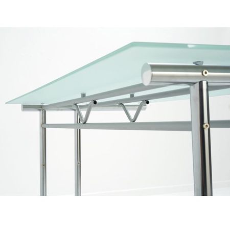 Glastischplatte höhenverstellbarer Schreibtisch Bürotisch Homeoffice Besprechungstisch Konferenztisch