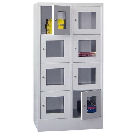 schließfachschrank kleinfach-schrank kleingefach-schrank wertfach-schrank sichtfenster acrylglas glastür-en spindschrank