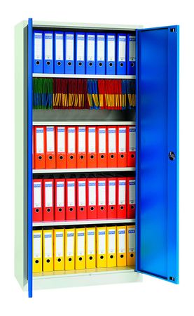 Schrank mit 5 Ordnerhöhen für Akten