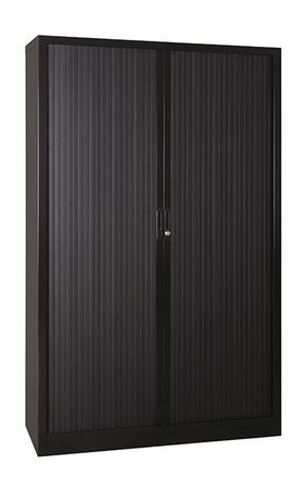 Aktenschrank | Rolladenschrank 195x120x46 SCHWARZ