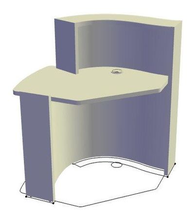 Empfangstheke Anmeldung Empfangstresen Informationsstand Rezeption Auskunft 